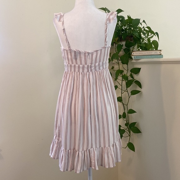 NWT Striped Knotted Mini Dress - Picture 7 of 10